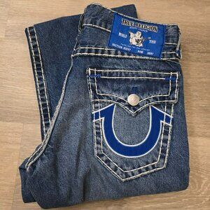 TRUE RELIGION RICKY SUPER T FLAP STRAIGHT JEAN - SZ 32 BNWT